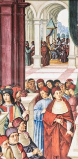 Fresque du mur nord-est de la Libreria Piccolomini à Sienne