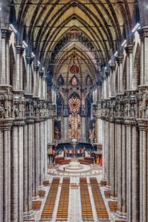 Dôme de Milan : vue de la nef