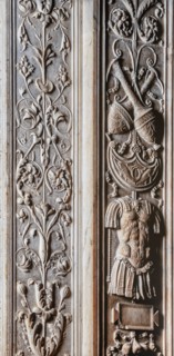 Siena, Duomo, interno, stipite