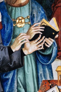 Fresco on the South-West wall of the Piccolomini Library in Siena