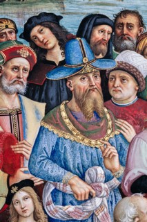 Fresco on the South-West wall of the Piccolomini Library in Siena