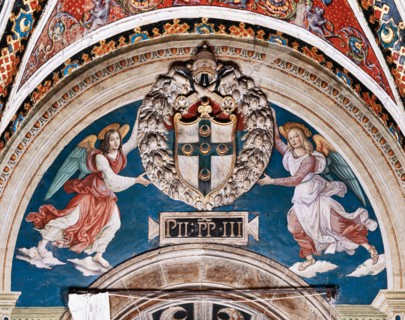 Fresque du mur nord-ouest de la Libreria Piccolomini à Sienne