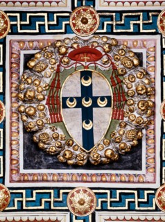 Décor du plafond de la Libreria Piccolomini à Sienne