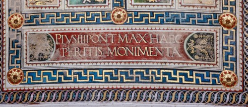 Décor du plafond de la Libreria Piccolomini à Sienne