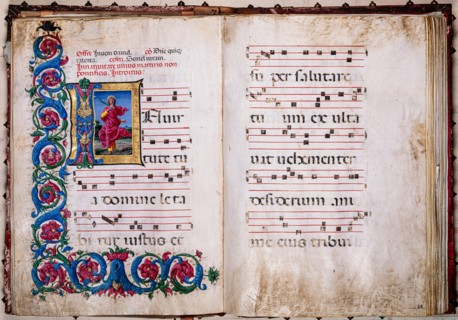 Recueil de chants conservé à la Libreria Piccolomini de Sienne