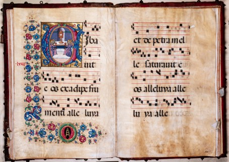 Recueil de chants conservé à la Libreria Piccolomini de Sienne