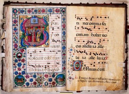 Recueil de chants conservé à la Libreria Piccolomini de Sienne