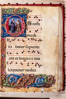 Recueil de chants conservé à la Libreria Piccolomini de Sienne