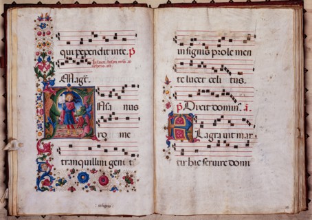 Recueil de chants conservé à la Libreria Piccolomini de Sienne