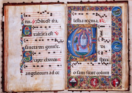 Recueil de chants conservé à la Libreria Piccolomini de Sienne