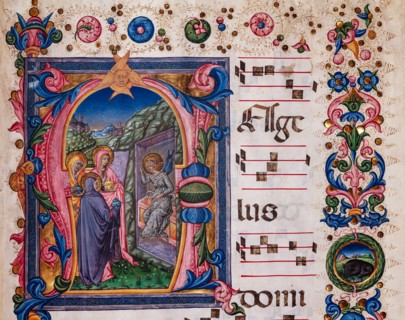 Recueil de chants conservé à la Libreria Piccolomini de Sienne