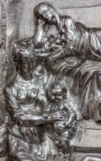 Détail de l'autel en argent du Trésor de Saint-Jean, Museo dell'Opera del Duomo, Florence