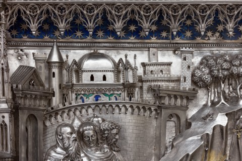 Détail de l'autel en argent du Trésor de Saint-Jean, Museo dell'Opera del Duomo, Florence