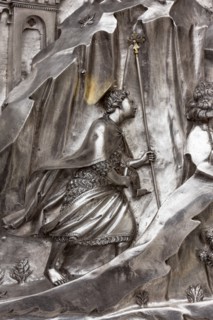 Détail de l'autel en argent du Trésor de Saint-Jean, Museo dell'Opera del Duomo, Florence