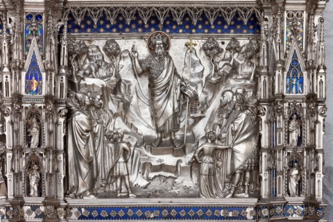 Détail de l'autel en argent du Trésor de Saint-Jean, Museo dell'Opera del Duomo, Florence