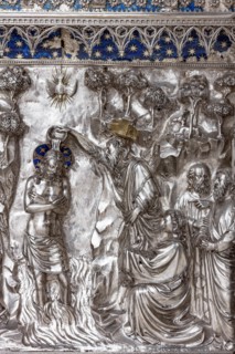 Détail de l'autel en argent du Trésor de Saint-Jean, Museo dell'Opera del Duomo, Florence