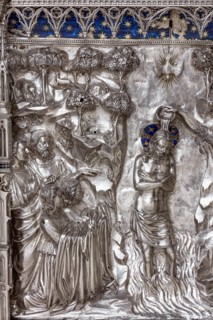 Détail de l'autel en argent du Trésor de Saint-Jean, Museo dell'Opera del Duomo, Florence