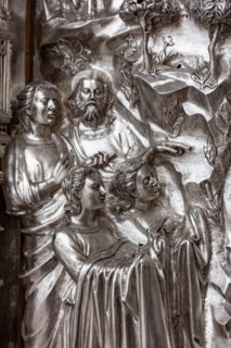 Détail de l'autel en argent du Trésor de Saint-Jean, Museo dell'Opera del Duomo, Florence