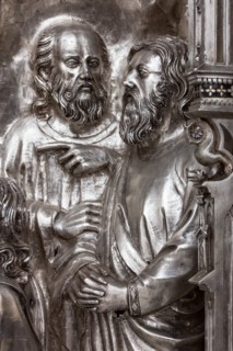 Détail de l'autel en argent du Trésor de Saint-Jean, Museo dell'Opera del Duomo, Florence