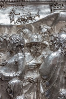 Détail de l'autel en argent du Trésor de Saint-Jean, Museo dell'Opera del Duomo, Florence