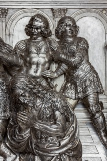 Détail de l'autel en argent du Trésor de Saint-Jean, Museo dell'Opera del Duomo, Florence