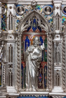 Détail de l'autel en argent du Trésor de Saint-Jean, Museo dell'Opera del Duomo, Florence