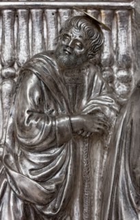 Détail de l'autel en argent du Trésor de Saint-Jean, Museo dell'Opera del Duomo, Florence
