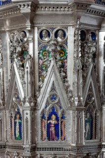 Détail de l'autel en argent du Trésor de Saint-Jean, Museo dell'Opera del Duomo, Florence