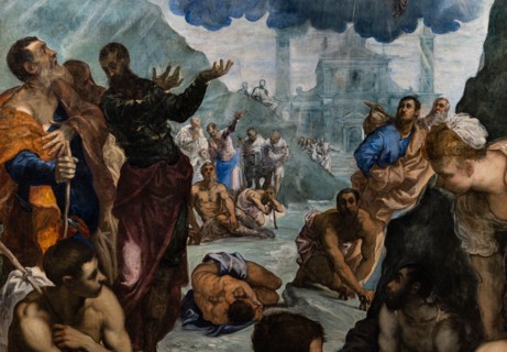 “St. Augustine heals the lame”, by Jacopo Tintoretto