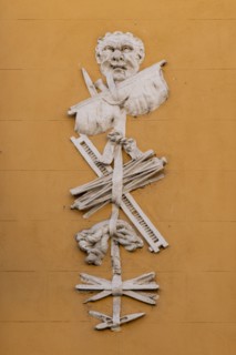 Vicenza: the facade of Gastaldi House in Contrà Porta S. Lucia
