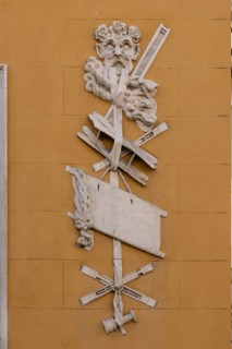 Vicenza: the facade of Gastaldi House in Contrà Porta S. Lucia