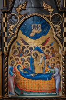 “Dormitio Virginis, St. Francis of Assisi, St. Anthony of Padua”, by Paolo Veneziano