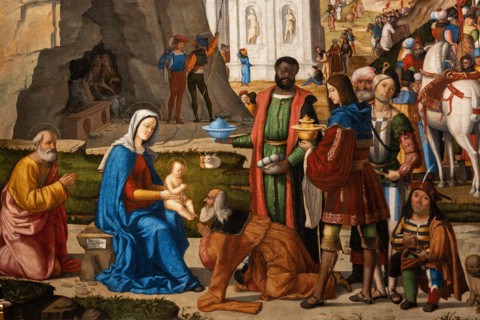 “Adoration by the Wise Men”, by Marcello Fogolino