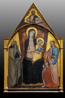 “Enthroned Madonna with Infant Jesus and Saints”, by di Giovanni di Bartolomeo Cristiani