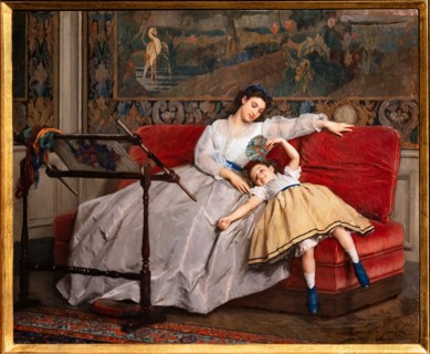 “Joys of Motherhood” by Leonard Gustave de Jonghe