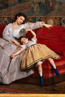 “Joys of Motherhood” by Leonard Gustave de Jonghe