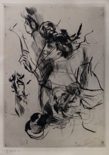 “Portrait of a Young Woman with Figures” by Giovanni Boldini