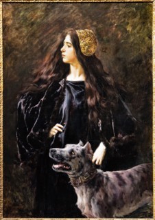“A Lady with a Dog” by Cesare Saccaggi