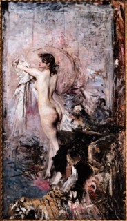 “After the Bath” by Giovanni Boldini
