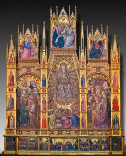 Montepulciano, Duomo (Cathedral of S. Maria Assunta), the interior, the main altar: the monumental