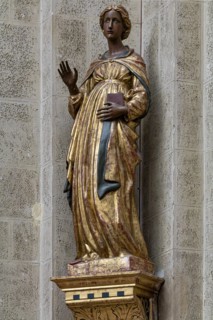 Montepulciano, Duomo (Cathedral of S. Maria Assunta): “Annunciated Virgin” by Francesco di