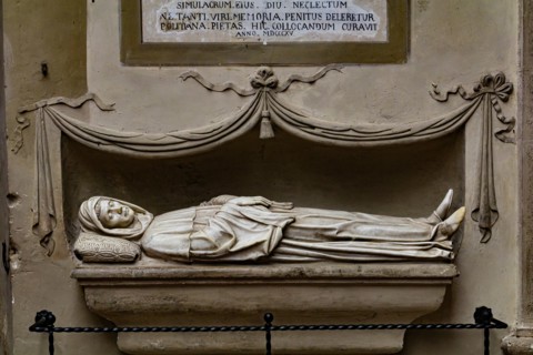 Montepulciano, Duomo (Cathedral of S. Maria Assunta): “Funeral Monument of Bartolomeo Aragazzi”,