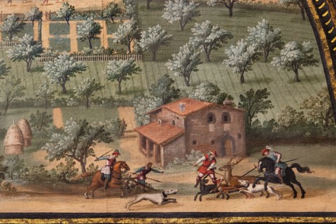 Medici Villa La Petraia: “the Medici villa of La Magia”, in the lunette called “La Magia”, one of