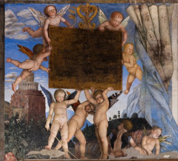 Ducal Palace: south-west wall of the “Bridal Chamber or Camera Picta", which is a room located in