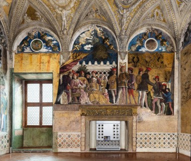 Ducal Palace: north-west wall of the “Bridal Chamber or Camera Picta", which is a room located in