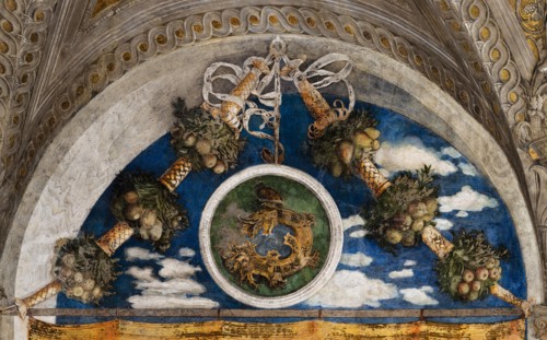Ducal Palace: north-west wall of the “Bridal Chamber or Camera Picta", which is a room located in
