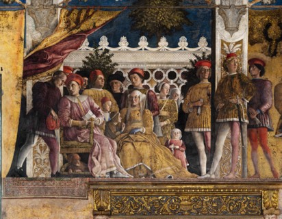 Ducal Palace: north-west wall of the “Bridal Chamber or Camera Picta", which is a room located in
