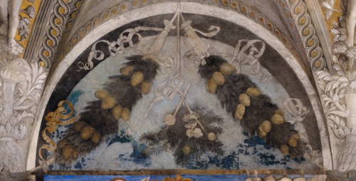 Ducal Palace: south-west wall of the “Bridal Chamber or Camera Picta", which is a room located in