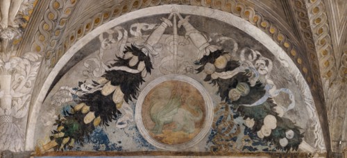 Ducal Palace: south-west wall of the “Bridal Chamber or Camera Picta", which is a room located in