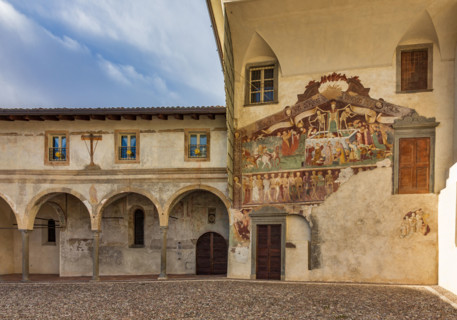 Clusone, Oratory of Disciplini or St. Bernardino, which has XV century frescoes with the Triumph